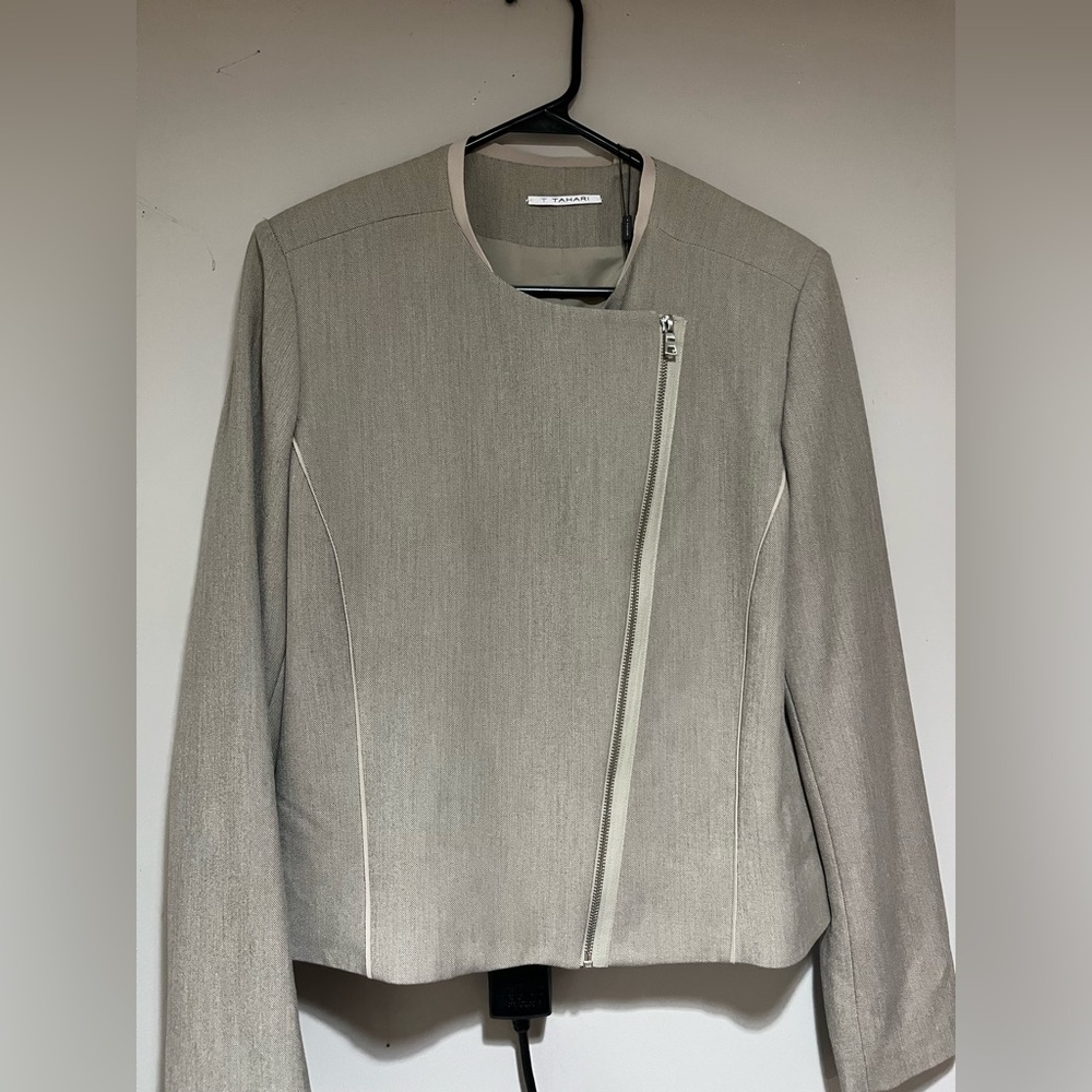 Tahari Gray Cambia Jacket